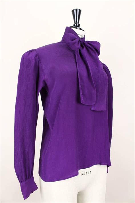 ysl bow shirt|yves saint laurent shirts sale.